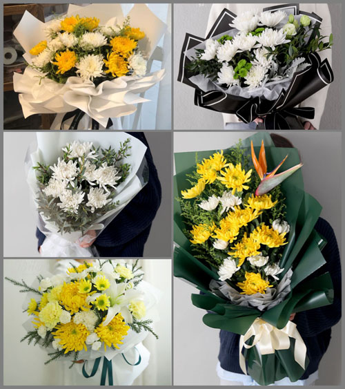 江苏淮安淮安区范集镇白事花束代送